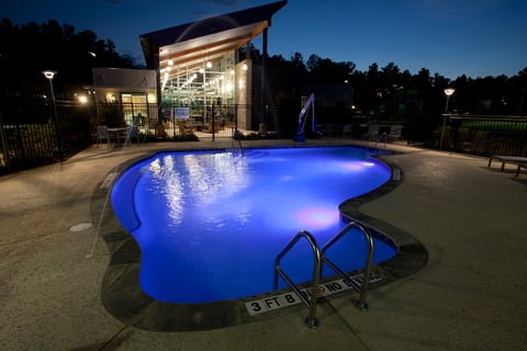 Kidney pool at night